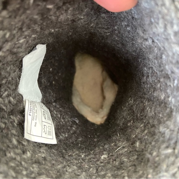 UGG Tall Fold Over Lattice Cardy Knit Button Boots Gray Women’s 8 Winter Warm - Picture 11 of 12